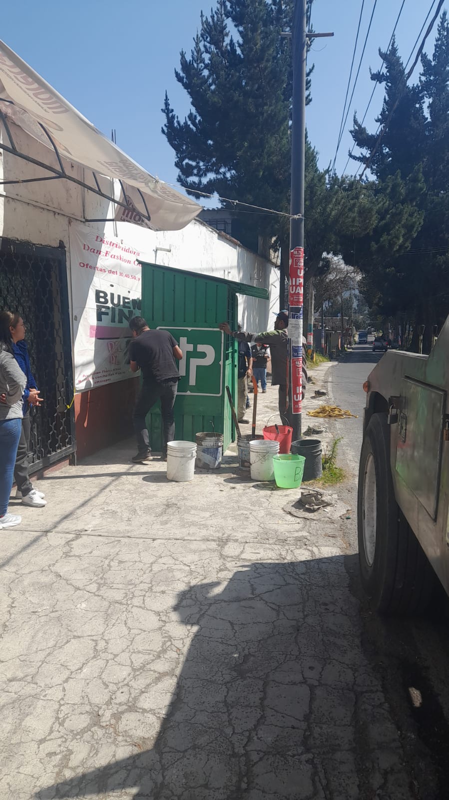 Colocacion de caseta y baño